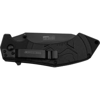 Tac-Force Skull Spring Assisted Tactical Knife  Blade & Molded Tactile Polymer Scales Black 3.75"
