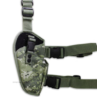 FiDragon Right Handed Elite 600 Denier Nylon Tactical Leg Holster ACU Digital Camouflage  ( Olive Green Grey )