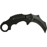 Tac-Force Evolution Heavy Duty Karambit Spring Assisted Tactical Knife Black w/ G10 Scales 3"
