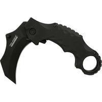 Tac-Force Evolution Heavy Duty Karambit Spring Assisted Tactical Knife Black w/ G10 Scales 3"
