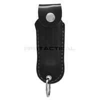 Survivor Pepper Spray Self Defense / Protection Keychain w Leather Case USA Made Black
