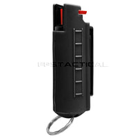 Survivor Pepper Spray Self Defense / Protection Keychain w Hard Shell Case USA Made - Black
