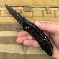 MTech USA Ball Bearing Black / Gray Manual Folding Pocket Knife w Tinite Coated Blade 3.75" MT-1034BK