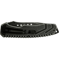 MTech Evolution Gray / Black Stonewash and Wooden Spring Assisted Tactical Knife 3.5" MTE-A004-WD
