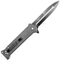 Pacific Solutions American Bald Eagle Joker Style Spring Assisted Stiletto Knife Black 3.75" KS1024EG
