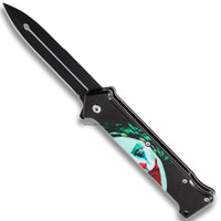 Pacific Solutions "The Joker" Stainless & ABS Spring Assisted Knife Black 3.5"
