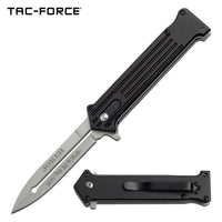 Tac-Force Black & Silver Joker Why So Serious Spring Assisted Stiletto Knife 3.75"
