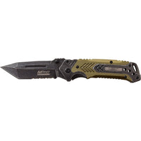 MTech Evolution Gray / Black Stonewash and Olive Drab Green Spring Assisted Tactical Knife 3.5" MTE-A026-GN