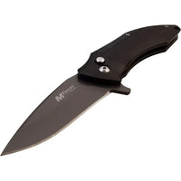 MTech USA Ball Bearing Black / Gray Manual Folding Pocket Knife w Tinite Coated Blade 3.75" MT-1034BK